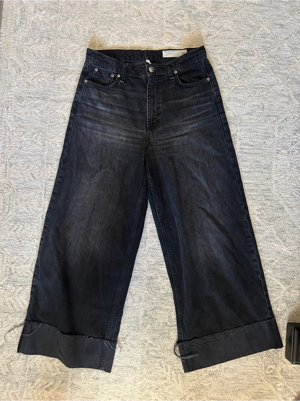 rag & bone Sofie High Rise Ankle Ultra Wide Jeans - Picture 3 of 6